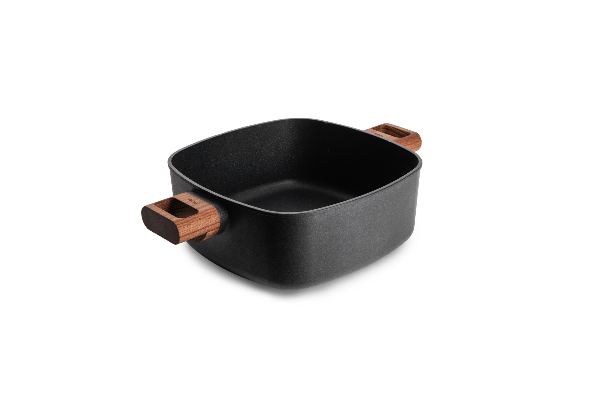 Eco Logic QXR Guss-Kasserolle, viereckig Eco Logic QXR Guss-Kasserolle, viereckig | Alle Herdarten inkl. Induktion | 2 Seitengriffe aus Holz | 24 x 24 cm