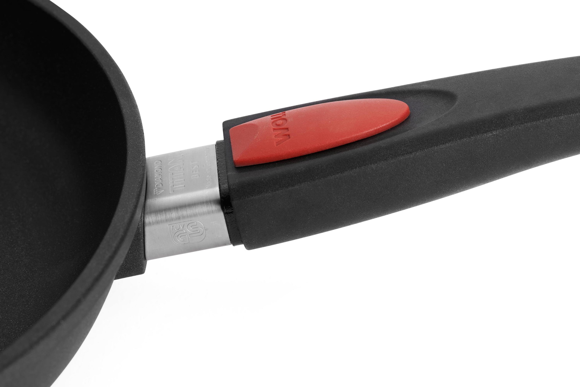 Titan Best Gusspfanne Detailansicht | Phenolik - Abnehmbar | Ceran, Gas, Elektro, Halogen | 28cm