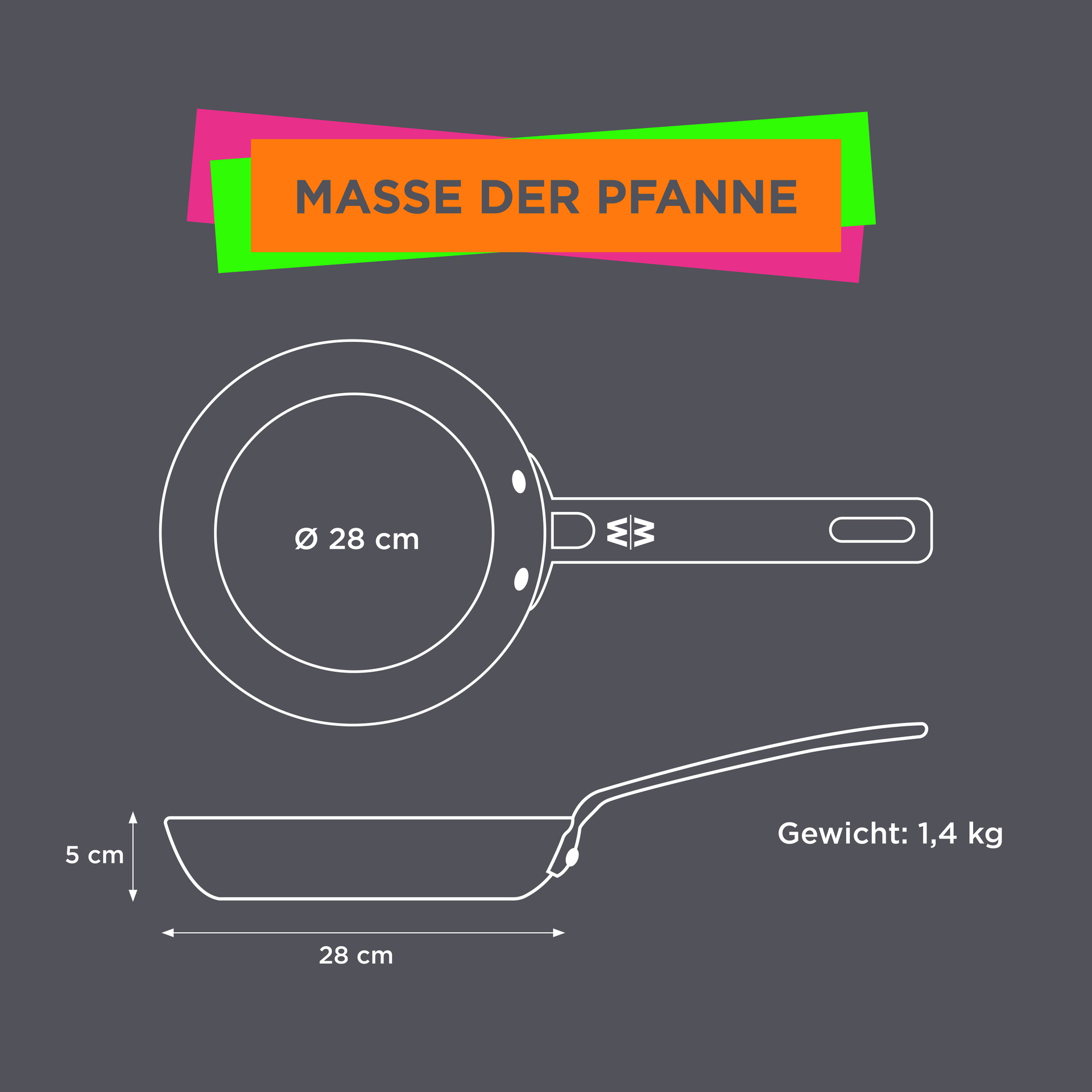 MÄLZERxWOLL Guss-Flachpfannne