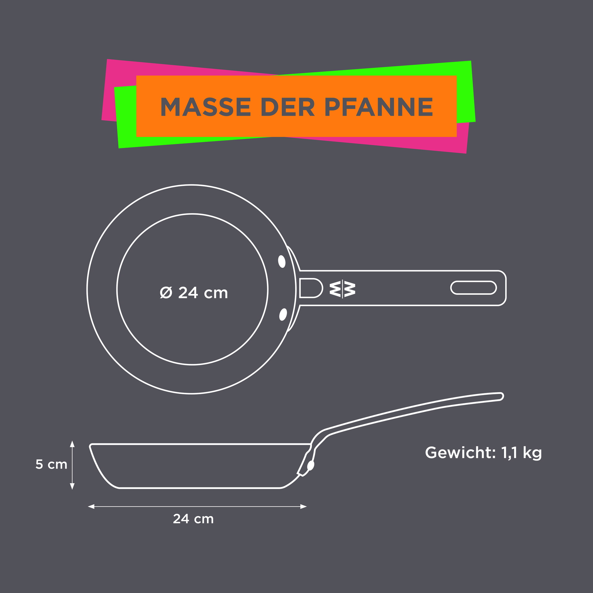 MÄLZERxWOLL Guss-Flachpfannne