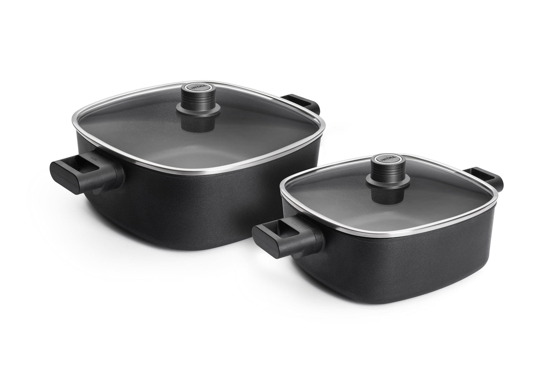 Eco Logic QXR Kasserollen-Set, 4-tlg., 28 x 28 + 24 x 24 cm