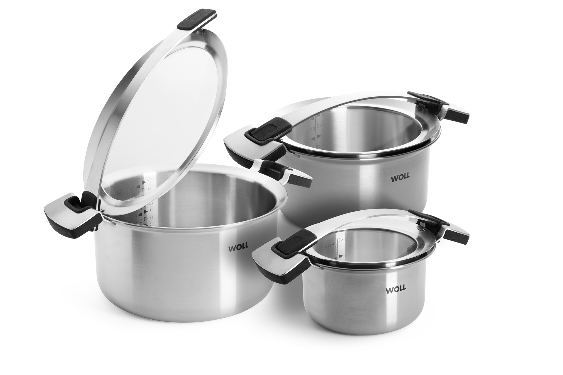 Concept Pro Topf-Set, 6-tlg., Ø 24 + 20 + 16 cm Concept Pro Topf-Set, 6-tlg., Ø 24 + 20 + 16 cm