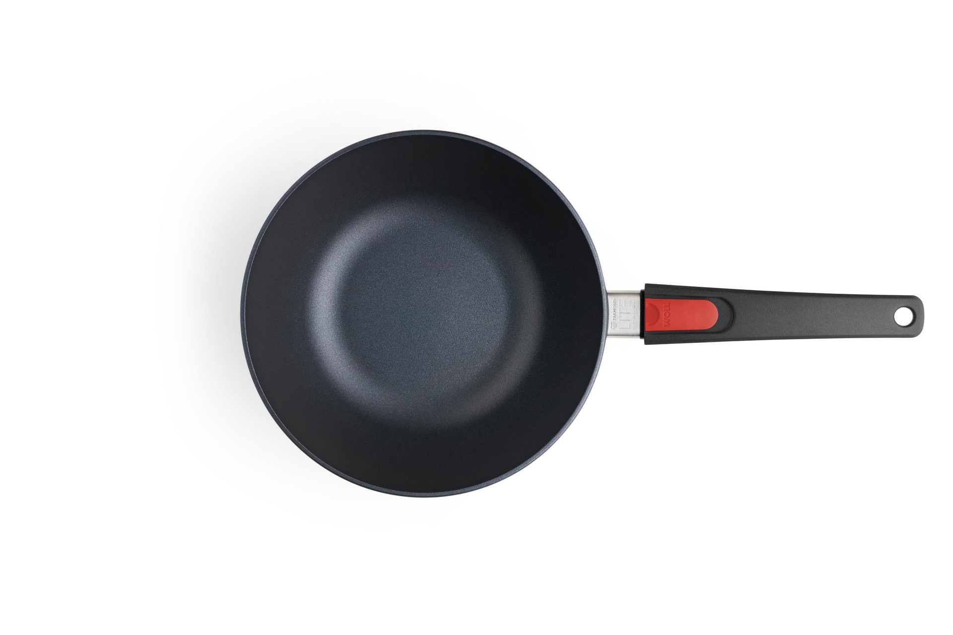 Diamond Lite Guss-Wok- und Rührpfanne Draufsicht | Stiel - Fest | Alle Herdarten inkl. Induktion | 24cm