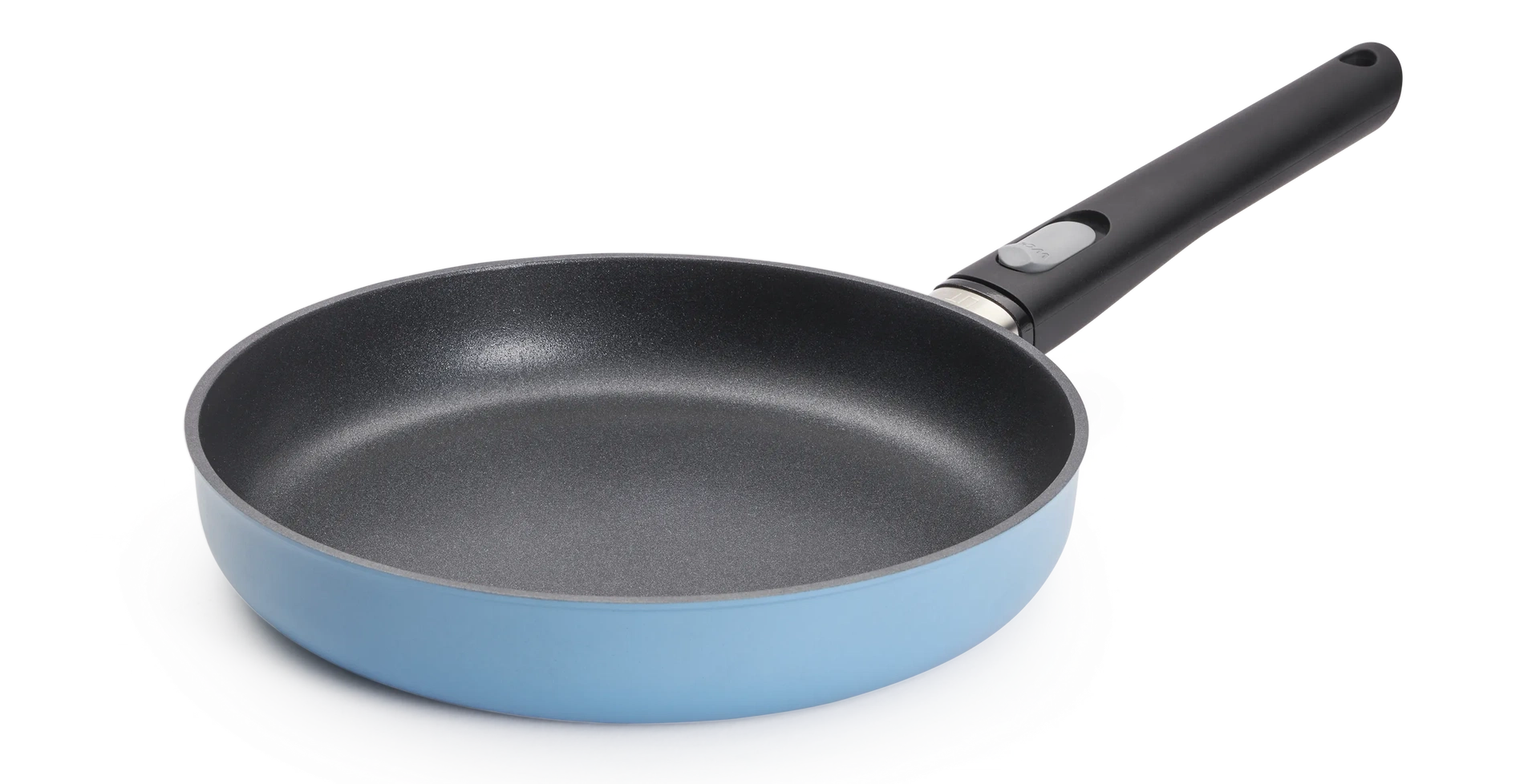 Runde Ecolour Pfanne in der drei Seitenansicht. 