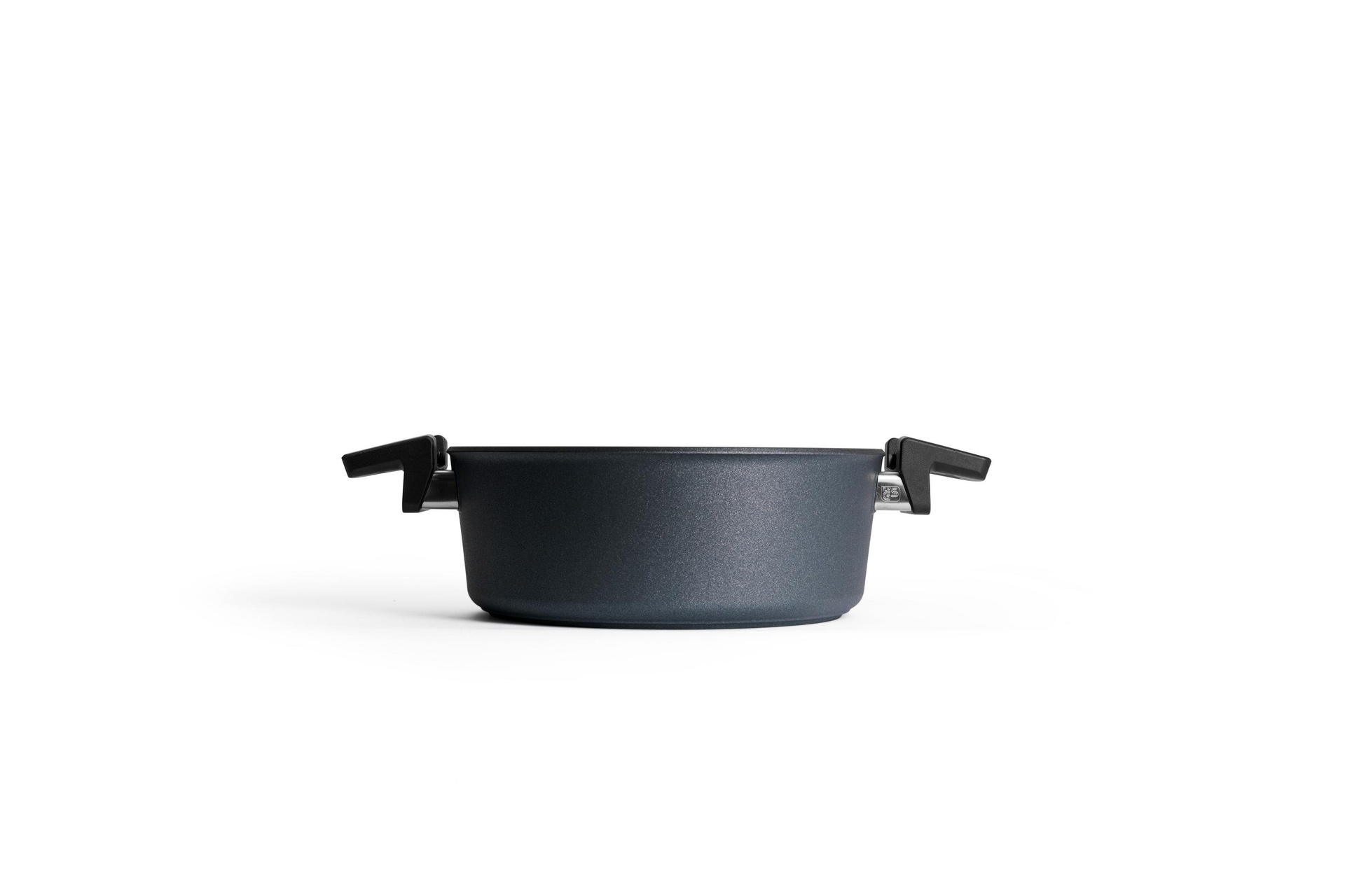 Diamond Concept Plus Guss-Kasserolle mit Deckel Seitenansicht | 24cm | Ceran, Gas, Elektro, Halogen
