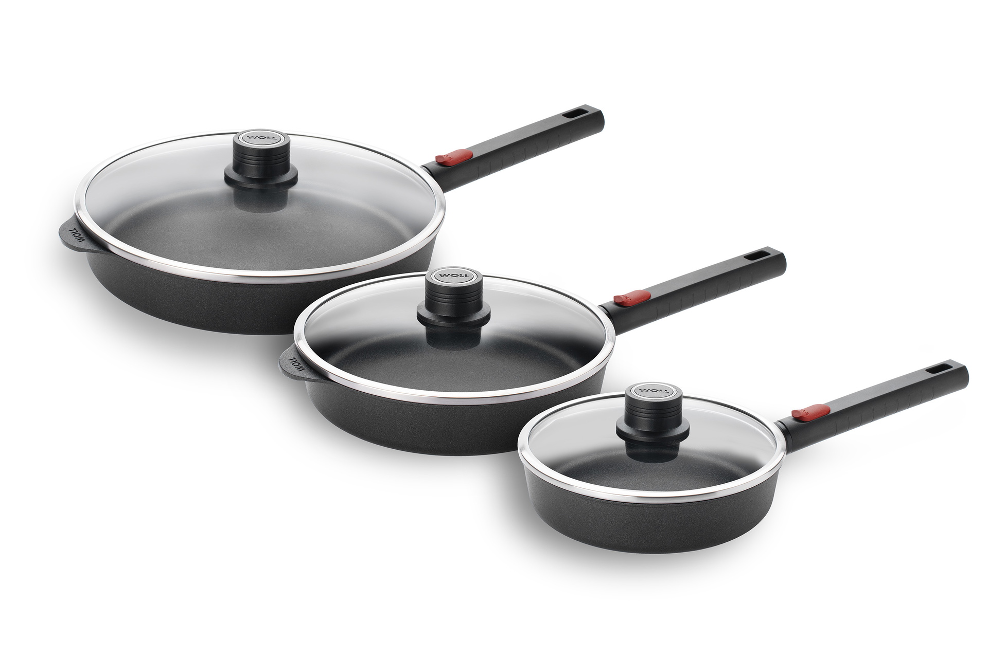 Eco Logic QXR Pfannen-Set, 6-tlg., Ø 28 + 24 + 20 cm