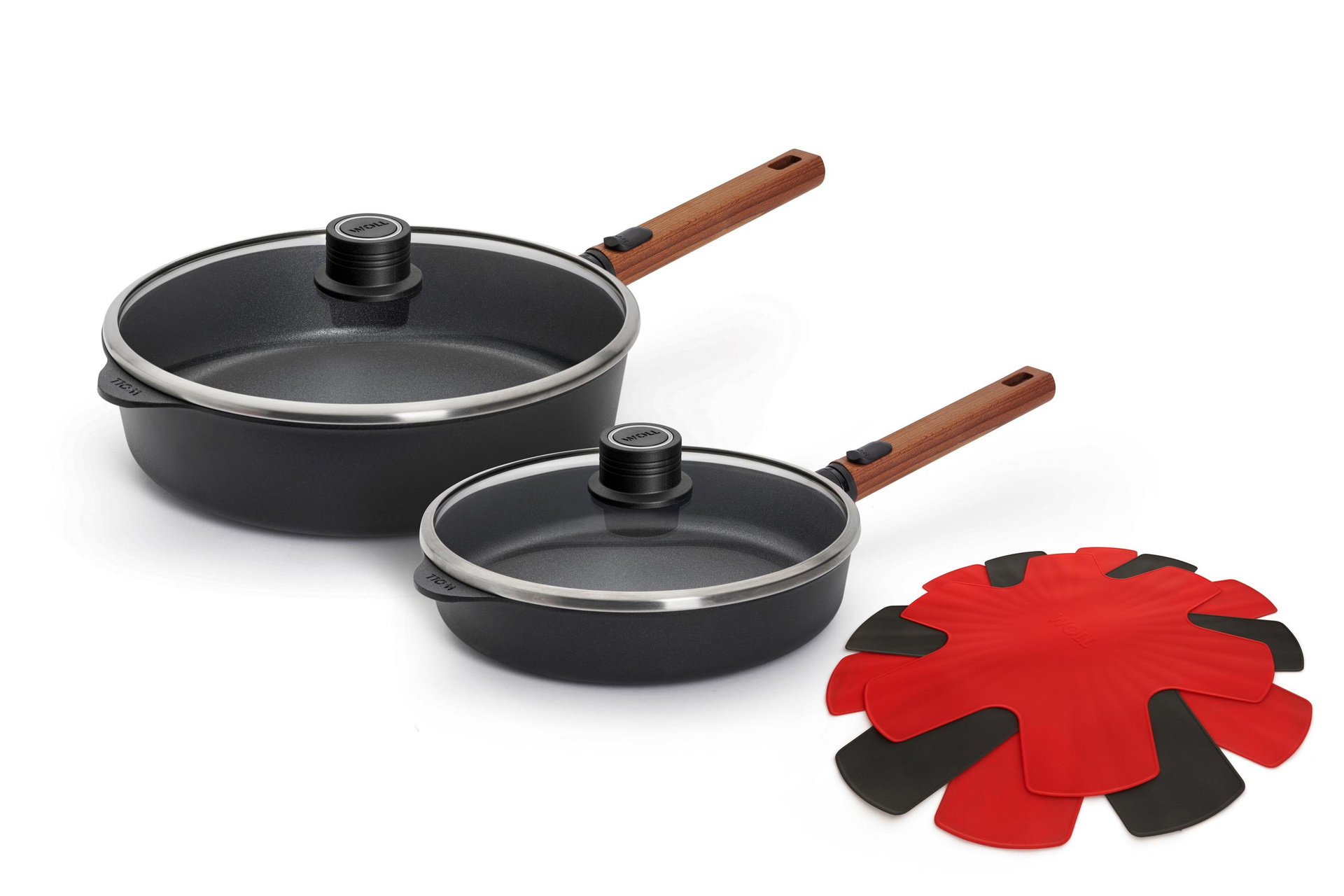 Eco Logic QXR Pfannen-Set mit Pfannenschutz, 5-tlg., Ø 24 + 28 cm Eco Logic QXR Pfannen-Set mit Pfannenschutz, 5-tlg., Ø 24 + 28 cm