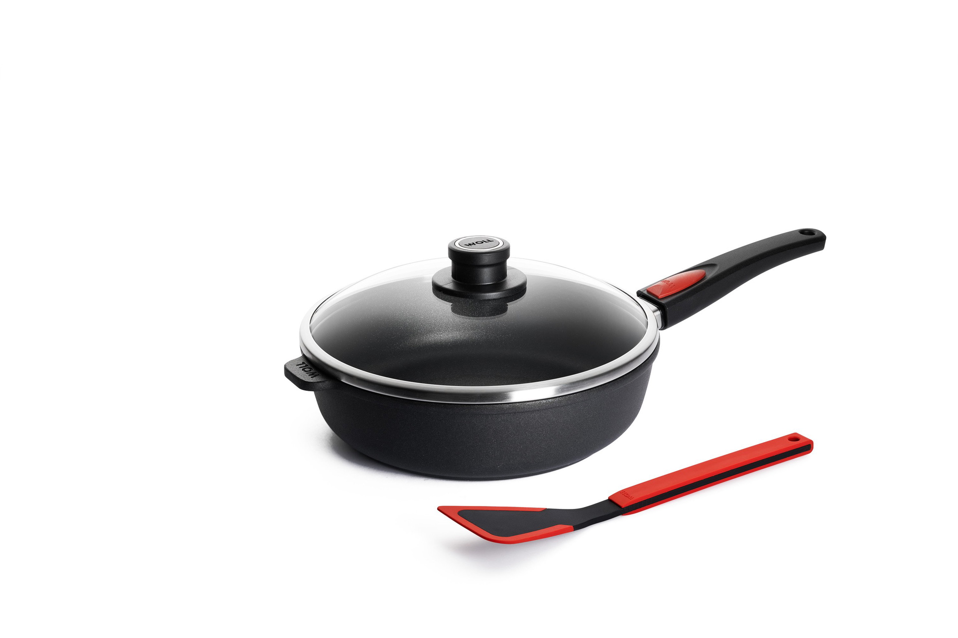 Titan Best Hochrandpfanne + Zubehör, 3-tlg., Ø 26 cm Titan Best Hochrandpfanne + Zubehör