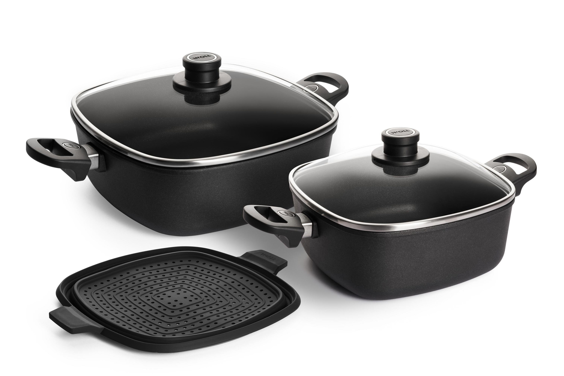Titan Best Kasserollen-Set, 5-tlg., 28 x 28 + 24 x 24 cm Titan Best Kasserollen-Set, 5-tlg., 28 x 28 + 24 x 24 cm