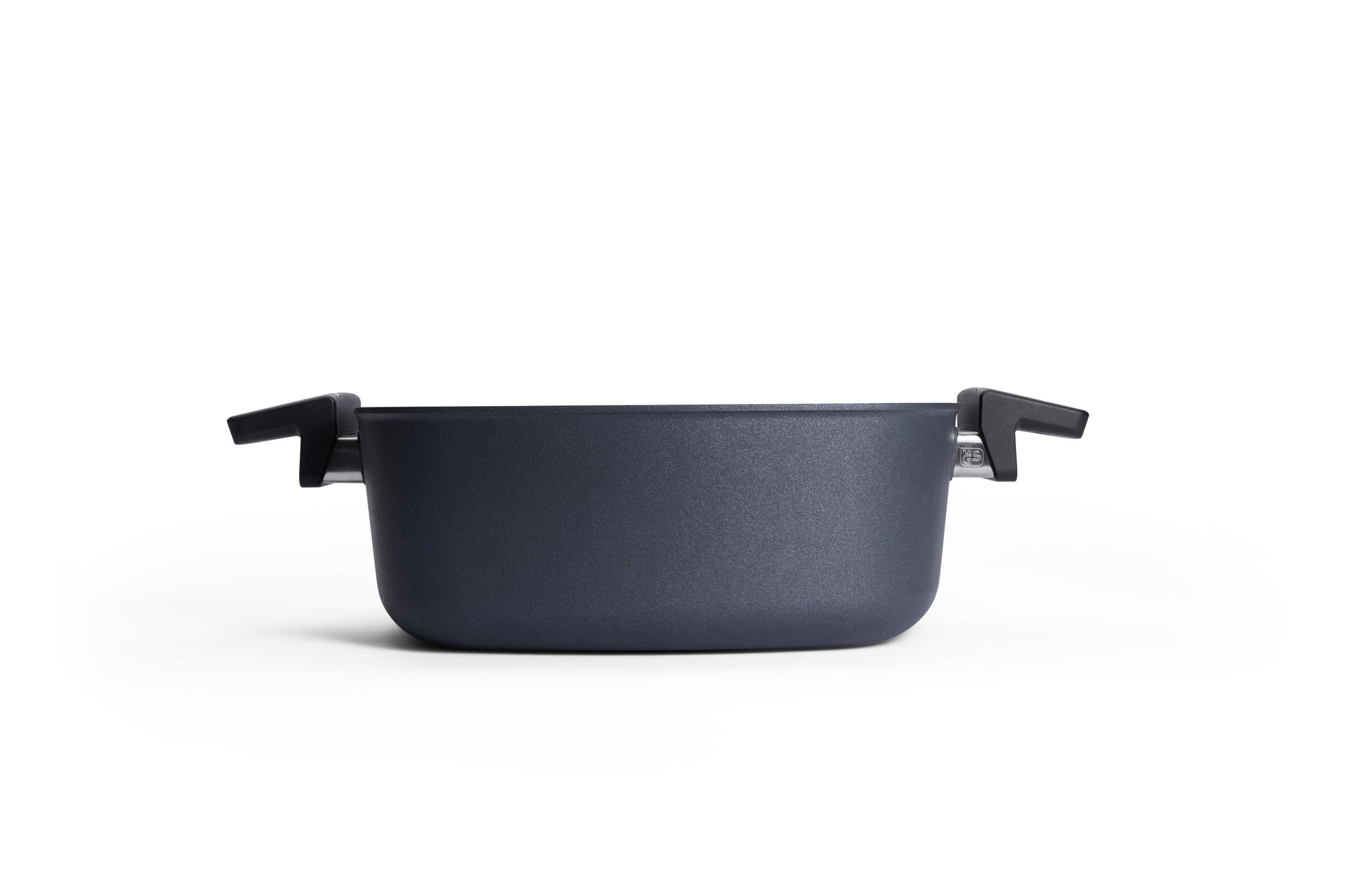 1028-2DPS_1028-2DPI_Profile Diamond Lite Guss-Kasserollen, viereckig Seitenansicht | Alle Herdarten inkl. Induktion | 28x28cm